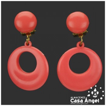 PENDIENTES FLAMENCOS DE DE ARO INFANTIL 26mm
