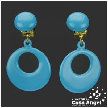 PENDIENTES FLAMENCOS DE DE ARO INFANTIL 26mm