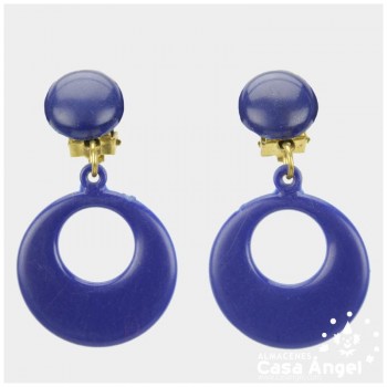 PENDIENTES FLAMENCOS DE DE ARO INFANTIL 26mm