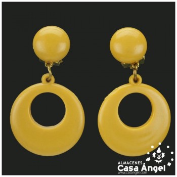 PENDIENTES FLAMENCOS DE DE ARO INFANTIL 26mm
