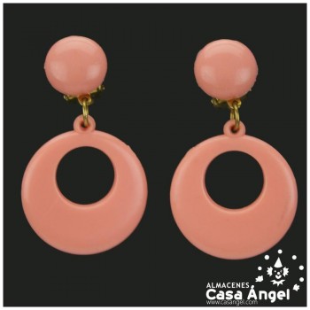 PENDIENTES FLAMENCOS DE DE ARO INFANTIL 26mm