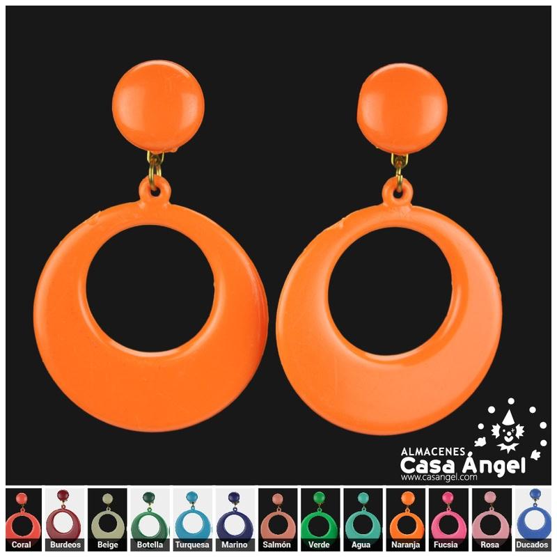 PENDIENTES FLAMENCOS DE DE ARO ADULTO 43mm