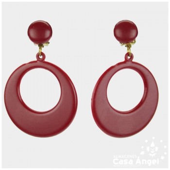PENDIENTES FLAMENCOS DE DE ARO ADULTO 43mm