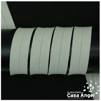 CINTA BIÉS ALGODÓN TONOS NEGRO BLANCO Y BEIGE 18mm
