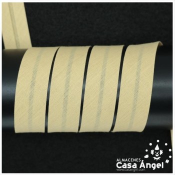 CINTA BIÉS ALGODÓN TONOS NEGRO BLANCO Y BEIGE 18mm