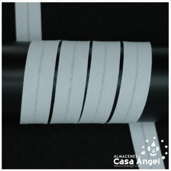 CINTA BIÉS ALGODÓN TONOS NEGRO BLANCO Y BEIGE 18mm
