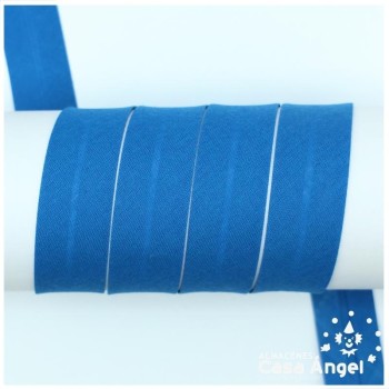 CINTA BIÉS ALGODÓN TONOS AZULES 18mm
