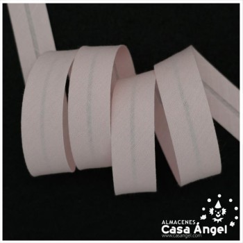 CINTA BIÉS ALGODÓN TONOS ROSA Y MORADO 18mm