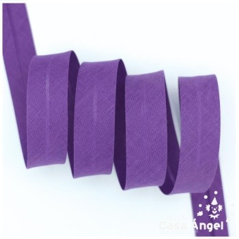 CINTA BIÉS ALGODÓN TONOS ROSA Y MORADO 18mm