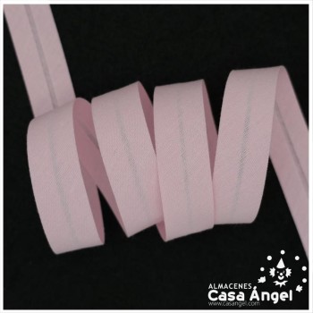 CINTA BIÉS ALGODÓN TONOS ROSA Y MORADO 18mm