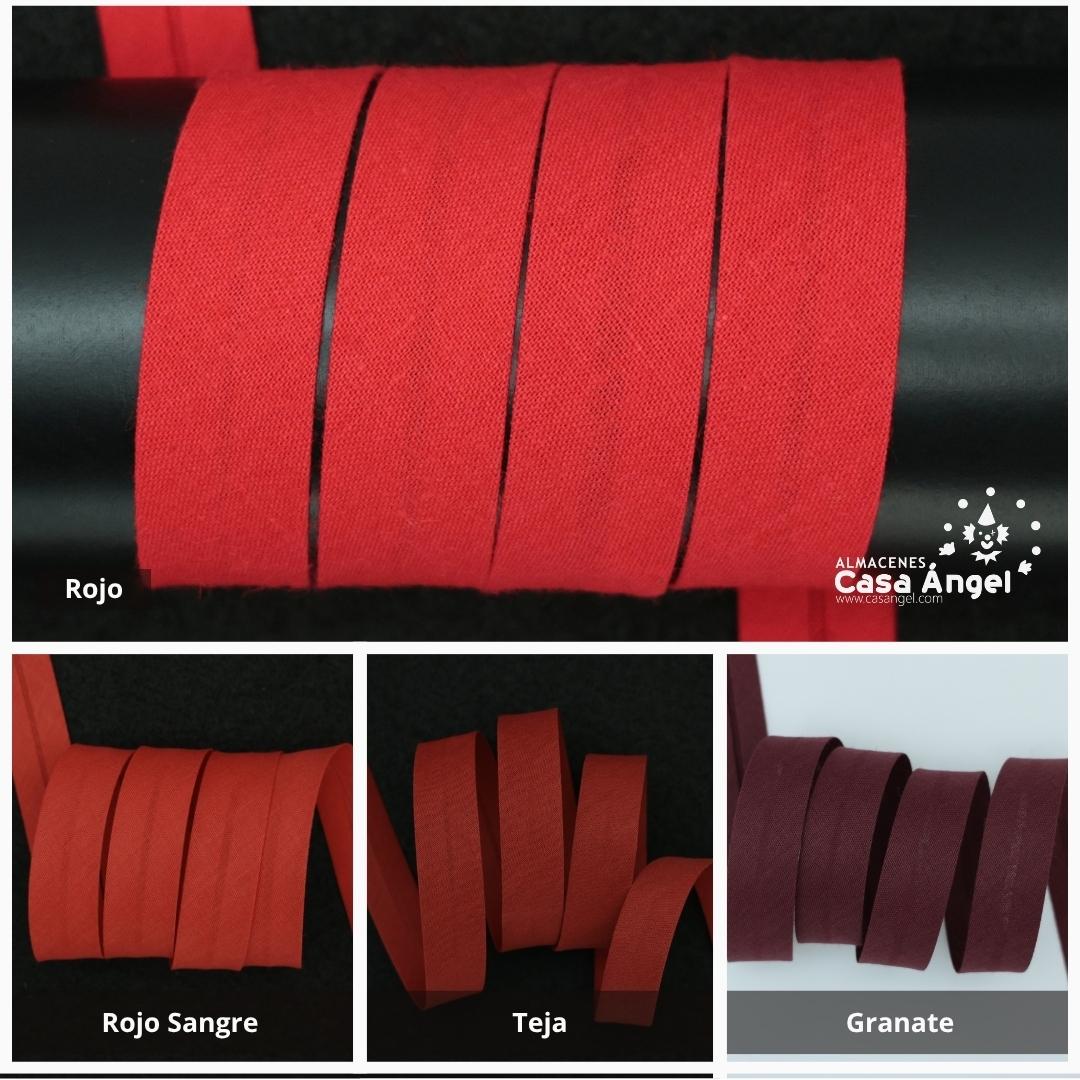 CINTA BIÉS ALGODÓN TONOS ROJOS 18mm