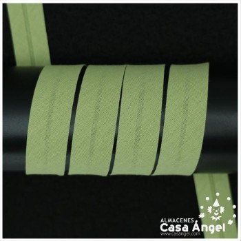 CINTA BIÉS ALGODÓN TONOS VERDES 18mm