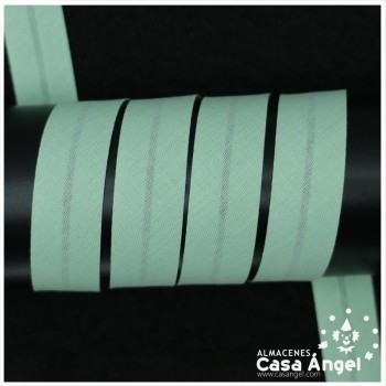 CINTA BIÉS ALGODÓN TONOS VERDES 18mm