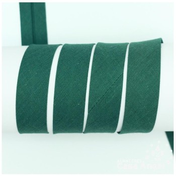 CINTA BIÉS ALGODÓN TONOS VERDES 18mm