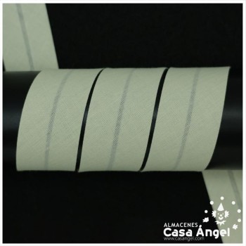 CINTA BIÉS ALGODÓN EN COLORES NEGRO, BLANCO Y BEIGE 30mm