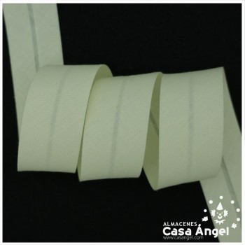 CINTA BIÉS ALGODÓN EN COLORES NEGRO, BLANCO Y BEIGE 30mm