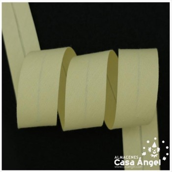 CINTA BIÉS ALGODÓN EN COLORES NEGRO, BLANCO Y BEIGE 30mm