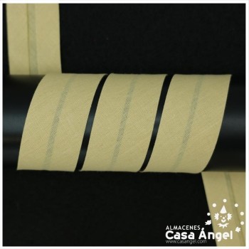 CINTA BIÉS ALGODÓN EN COLORES NEGRO, BLANCO Y BEIGE 30mm