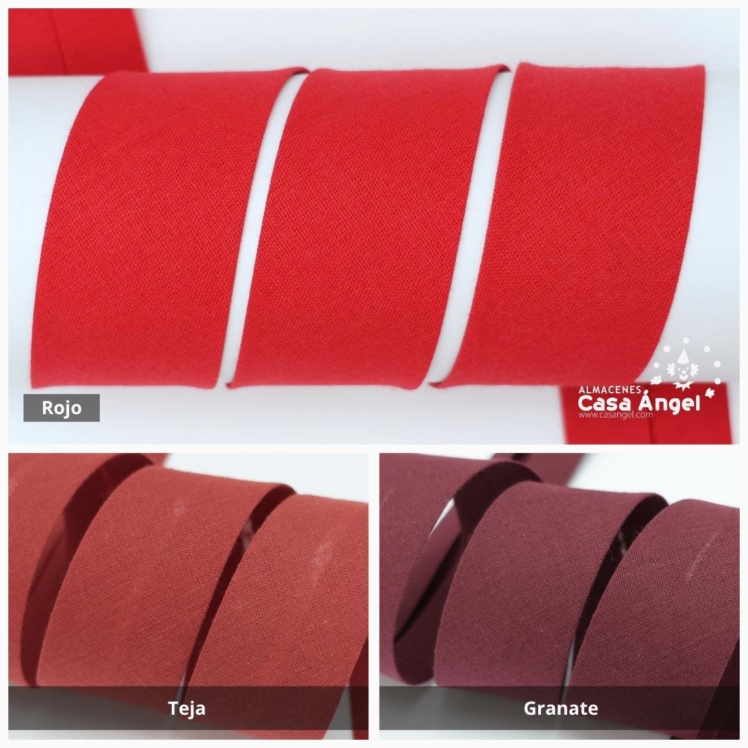 CINTA BIÉS ALGODÓN TONOS ROJOS 30mm