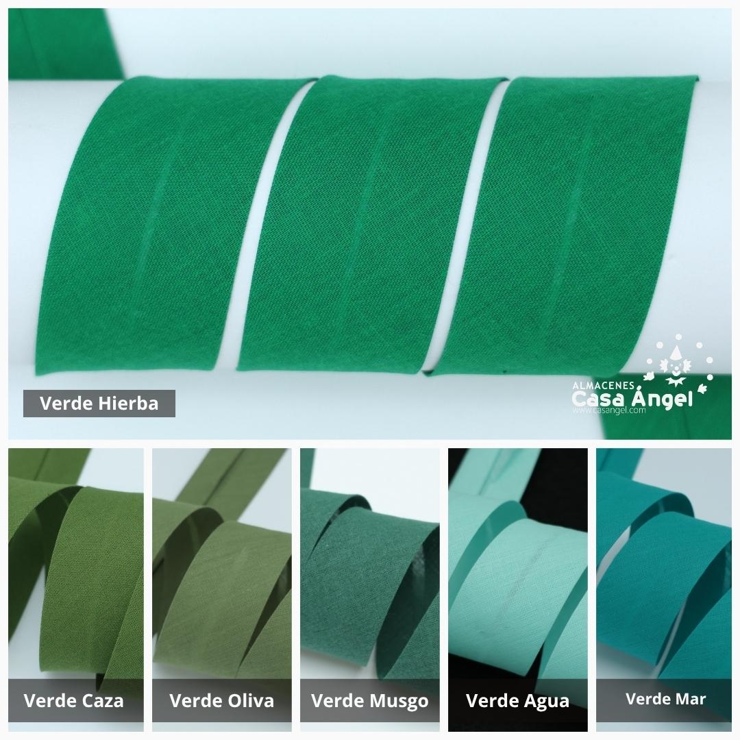 CINTA BIÉS ALGODÓN EN TONOS VERDES 30mm