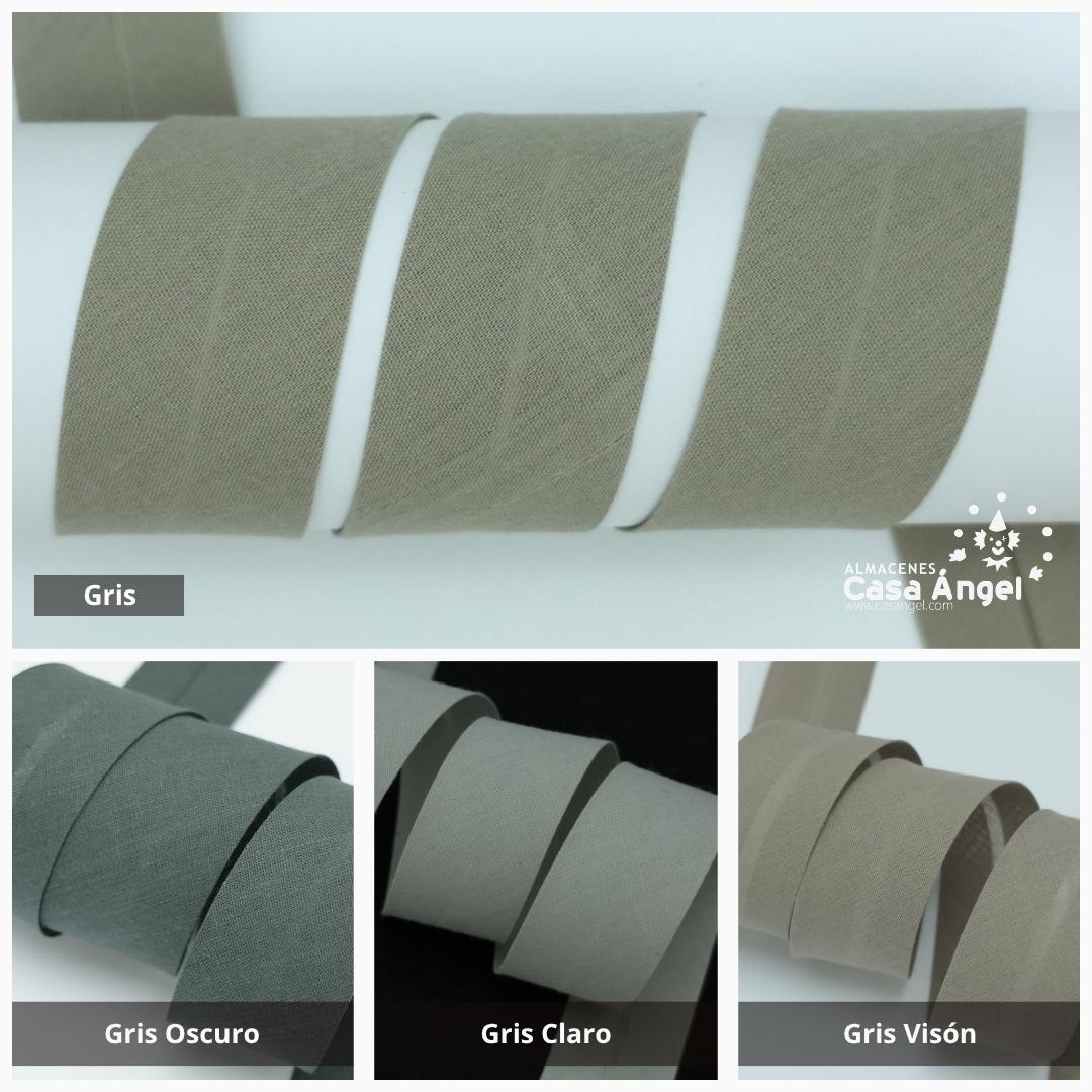 CINTA BIÉS ALGODÓN TONOS GRISES 30mm