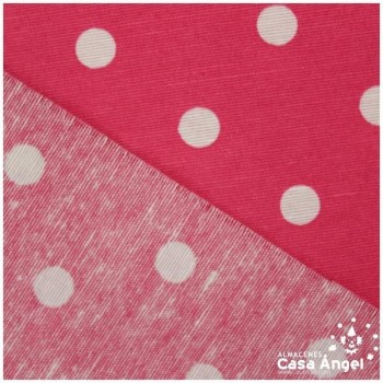 LONETA ESTAMPADA LUNARES BLANCOS FONDO FUCSIA SERIE NEO 280cm