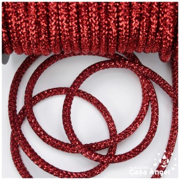 CORDÓN TUBULAR DECORATIVO METALIZADO 7mm