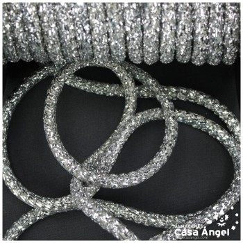 CORDÓN TUBULAR DECORATIVO METALIZADO 7mm