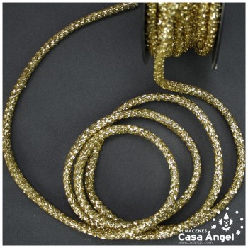 CORDÓN TUBULAR DECORATIVO METALIZADO 7mm