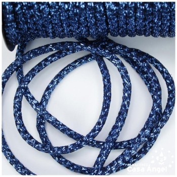 CORDÓN TUBULAR DECORATIVO METALIZADO 7mm
