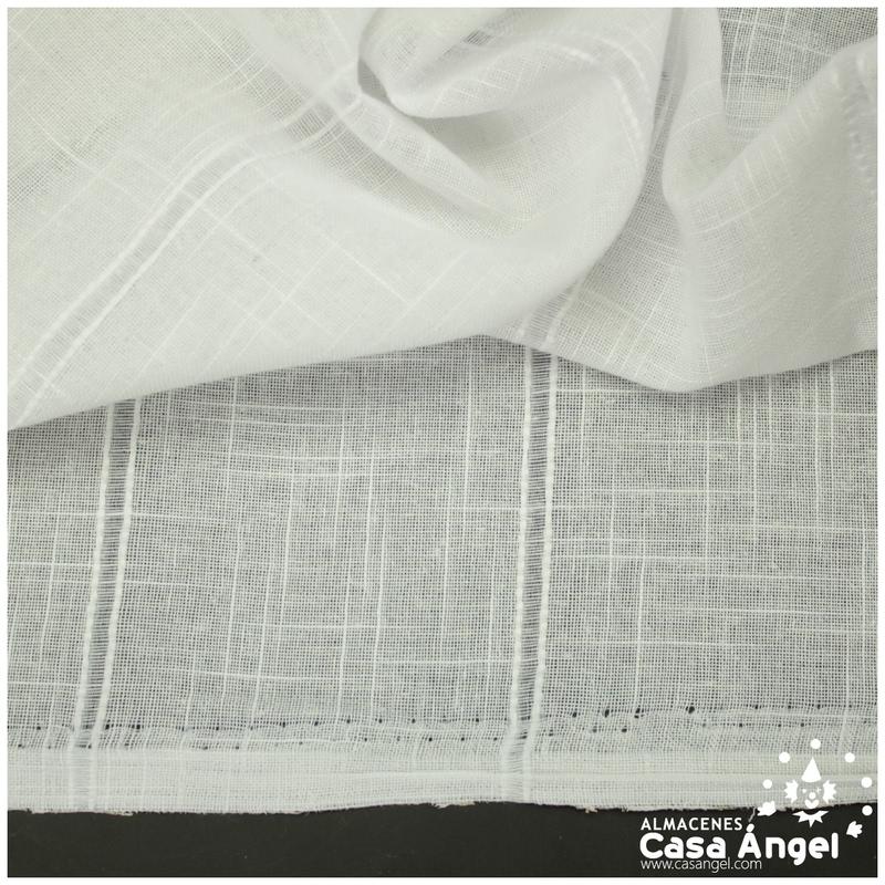 VISILLO COLOR BLANCO CON VAINICA SERIE FLAMNATUR 280cm