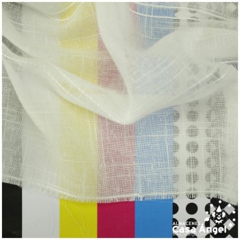VISILLO COLOR IVORY CON VAINICA SERIE FLAMNATUR 280cm