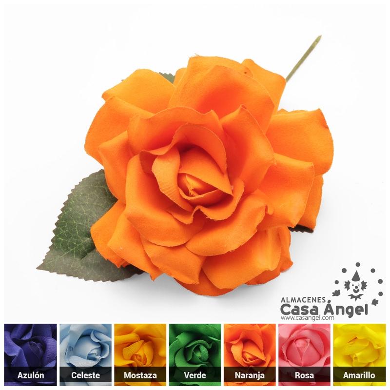 ROSA FLAMENCA ARTIFICAL MODELO SALY 11cm