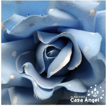 ROSA FLAMENCA DE LUNARES Y TALLO DE ALAMBRE