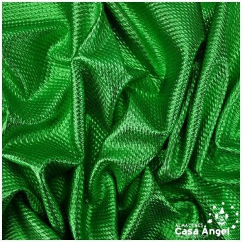 TELA PUNTO FOIL RELIEVE VERDE BRILLANTE