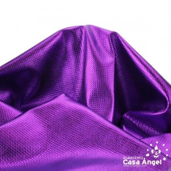TELA PUNTO FOIL RELIEVE MORADO BRILLANTE