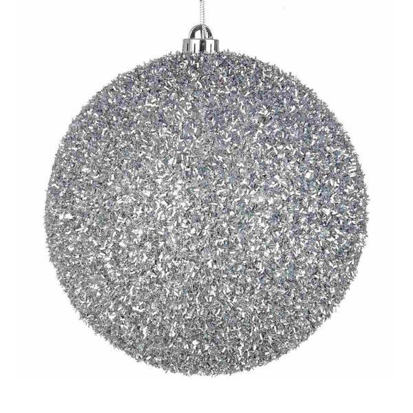 COLGANTE ANGELICA BOLA PLATA  20cm
