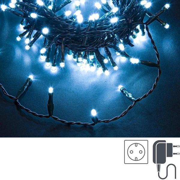 CADENA DE 1500 LED BLANCO 5mm CON 8 JUEGOS DE LUZ