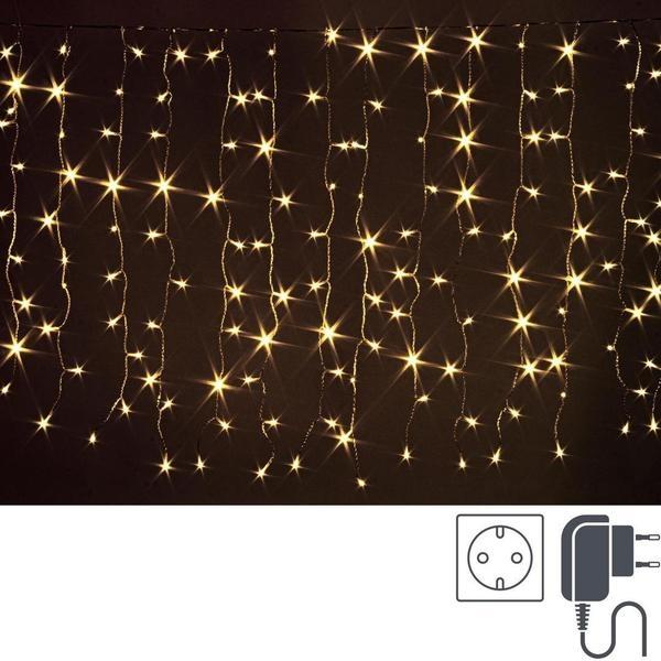 CORTINA LUCES DE NAVIDAD 400 LED CÁLIDAS 2x2m