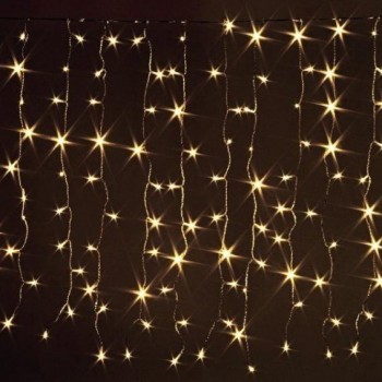 CORTINA LUCES DE NAVIDAD 400 LED CÁLIDAS 2x2m