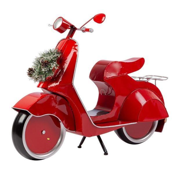 MOTORINO DARYN ROJO CON GUIRNALDA 79cm