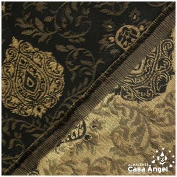 BROCADO BARROCO NEGRO SERIE PANDORA 150cm