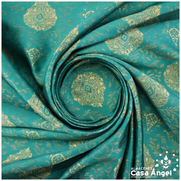 BROCADO BARROCO VERDE AGUA SERIE PANDORA 150cm