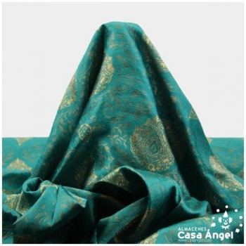 BROCADO BARROCO VERDE AGUA SERIE PANDORA 150cm