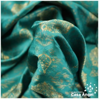 BROCADO BARROCO VERDE AGUA SERIE PANDORA 150cm
