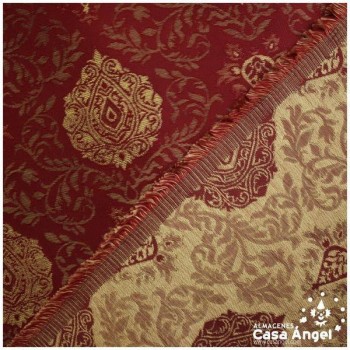 BROCADO BARROCO GRANATE SERIE PANDORA 150cm