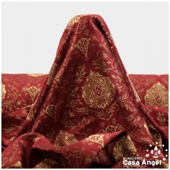 BROCADO BARROCO GRANATE SERIE PANDORA 150cm