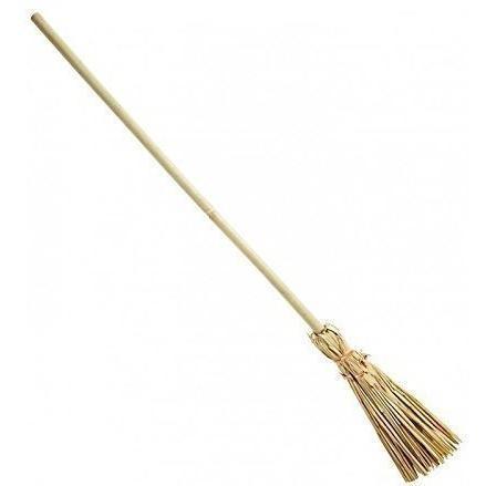 ESCOBA DE BRUJA COLOR MADERA NATURAL 70cm