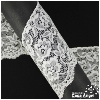 PUNTILLA BORDADO FLORAL MECÁNICO 11cm