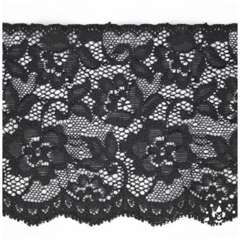 PUNTILLA BORDADO FLORAL MECÁNICO 11cm